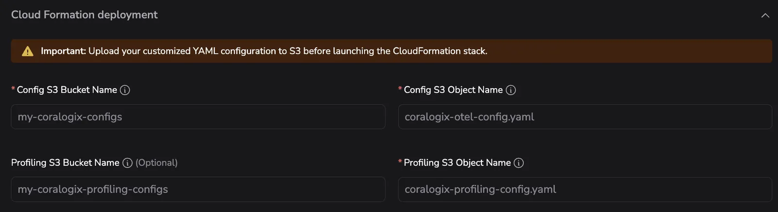 Deploy profiling