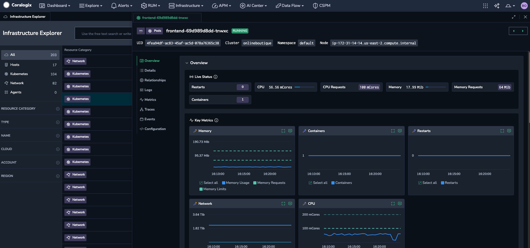 unified view of infrastructure explorer