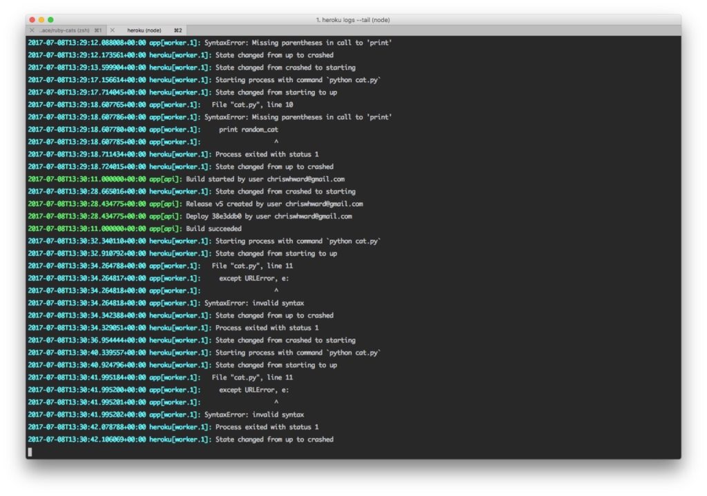 Heroku Logs Coralogix