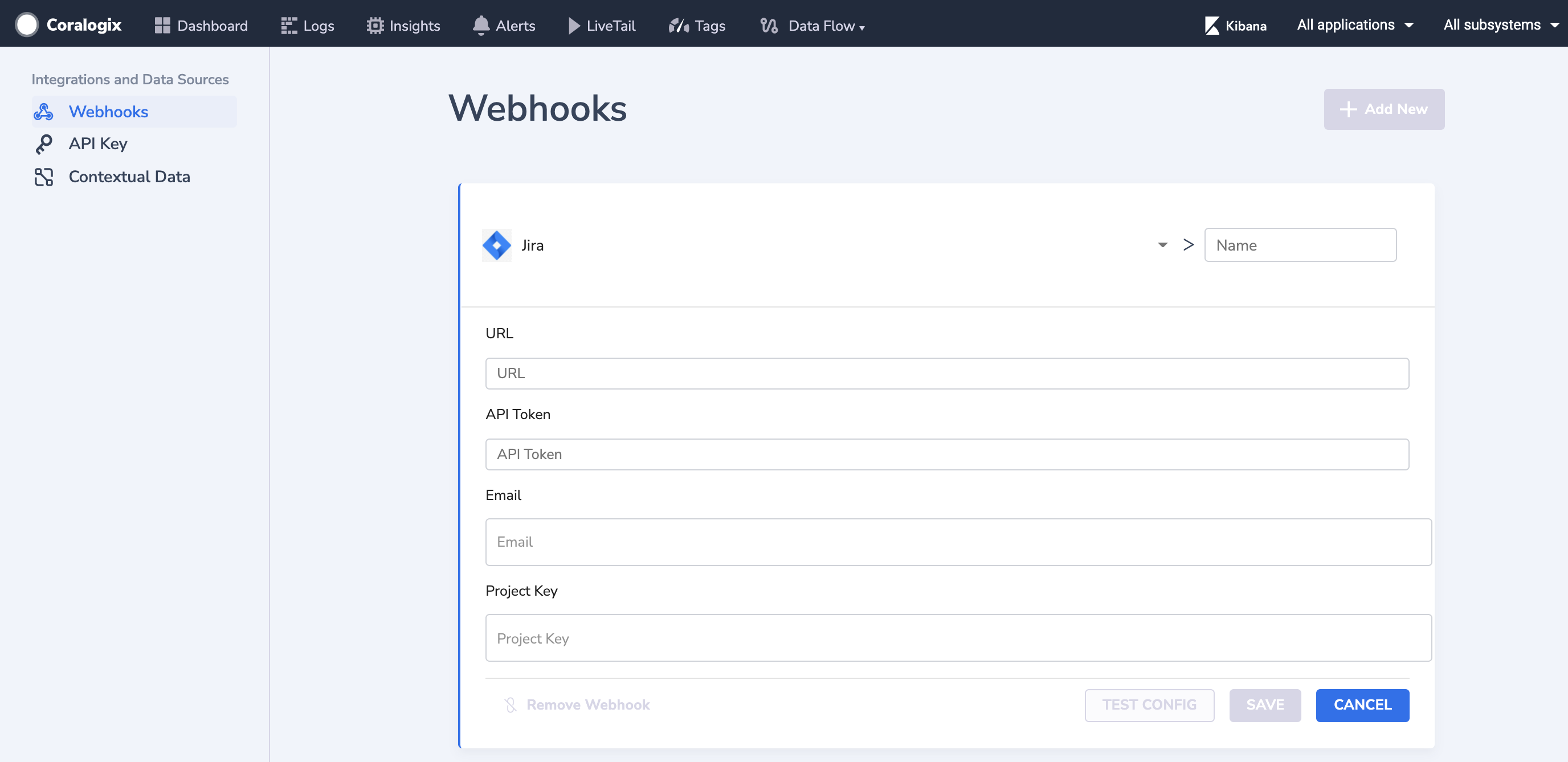 Coralogix Webhook Jira