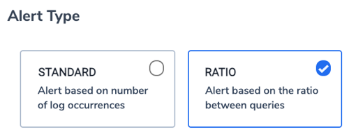 ratio alert type