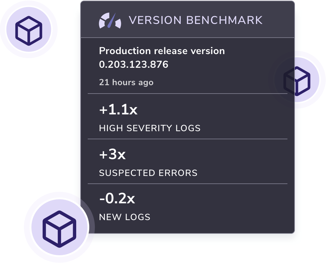version benchmarking for ci cd observability