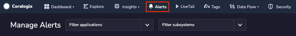 ratio alerts coralogix