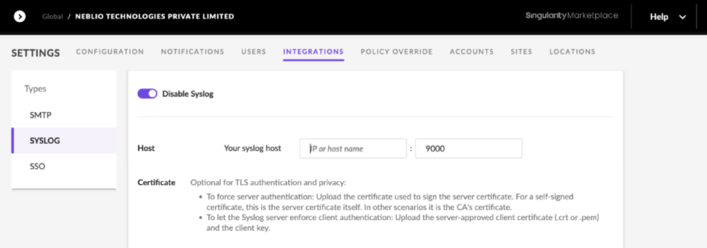 SentinelOne Integration Walkthrough Guide - Coralogix