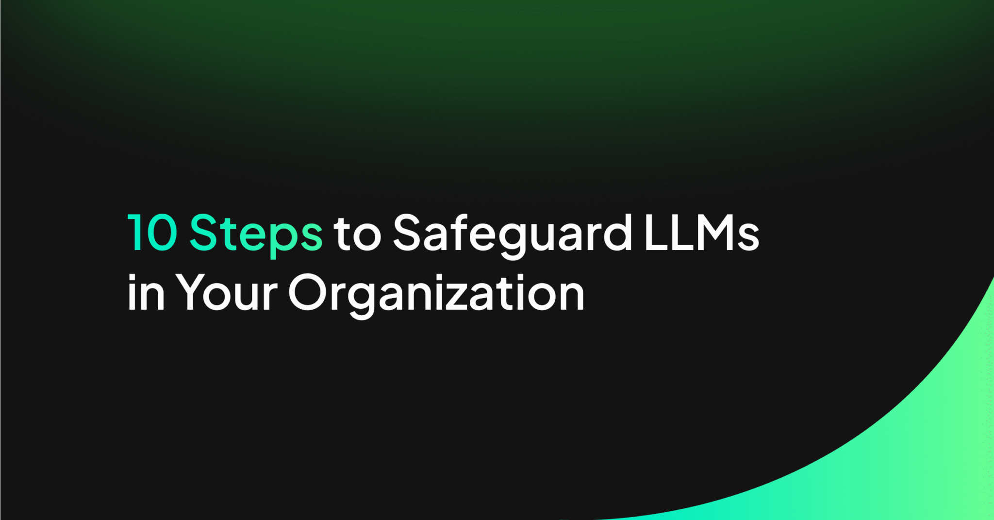 10 Steps to Safeguard LLMs in Your Organization