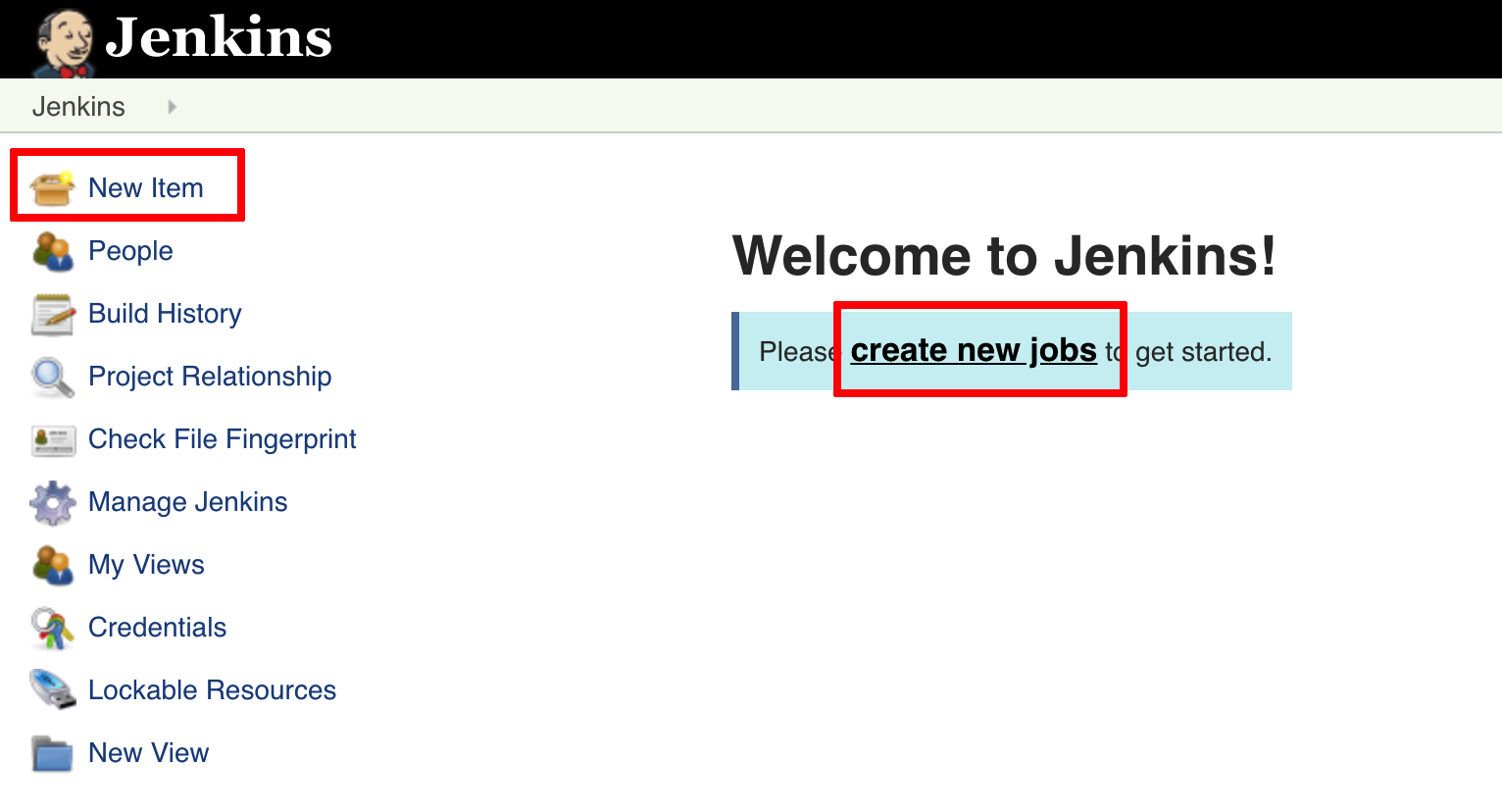 jenkins create pipeline start