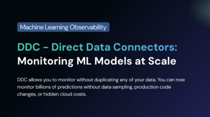 DDC – Direct Data Connectors: Monitoring ML Models at Scale