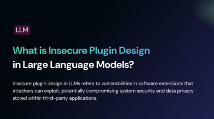 What is Insecure Plugin Design in Large Language Models?