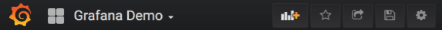 grafana top bar