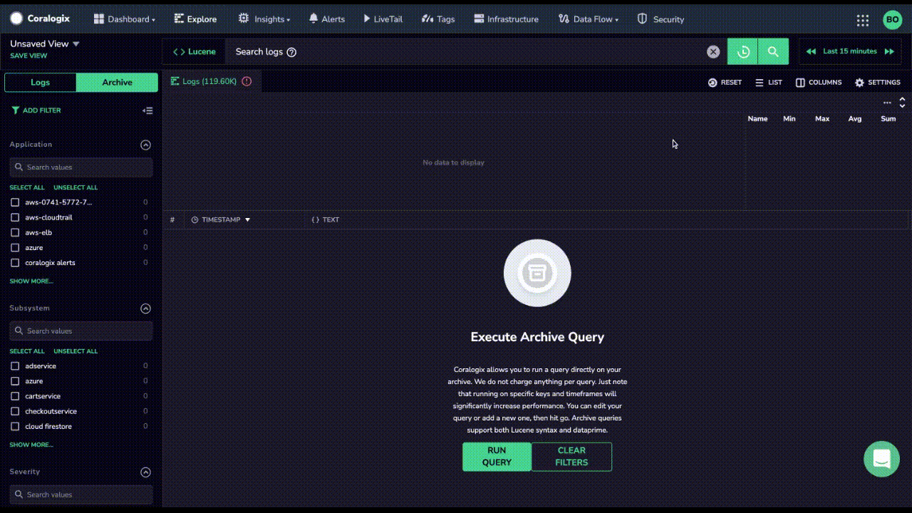Coralogix Remote Query solution