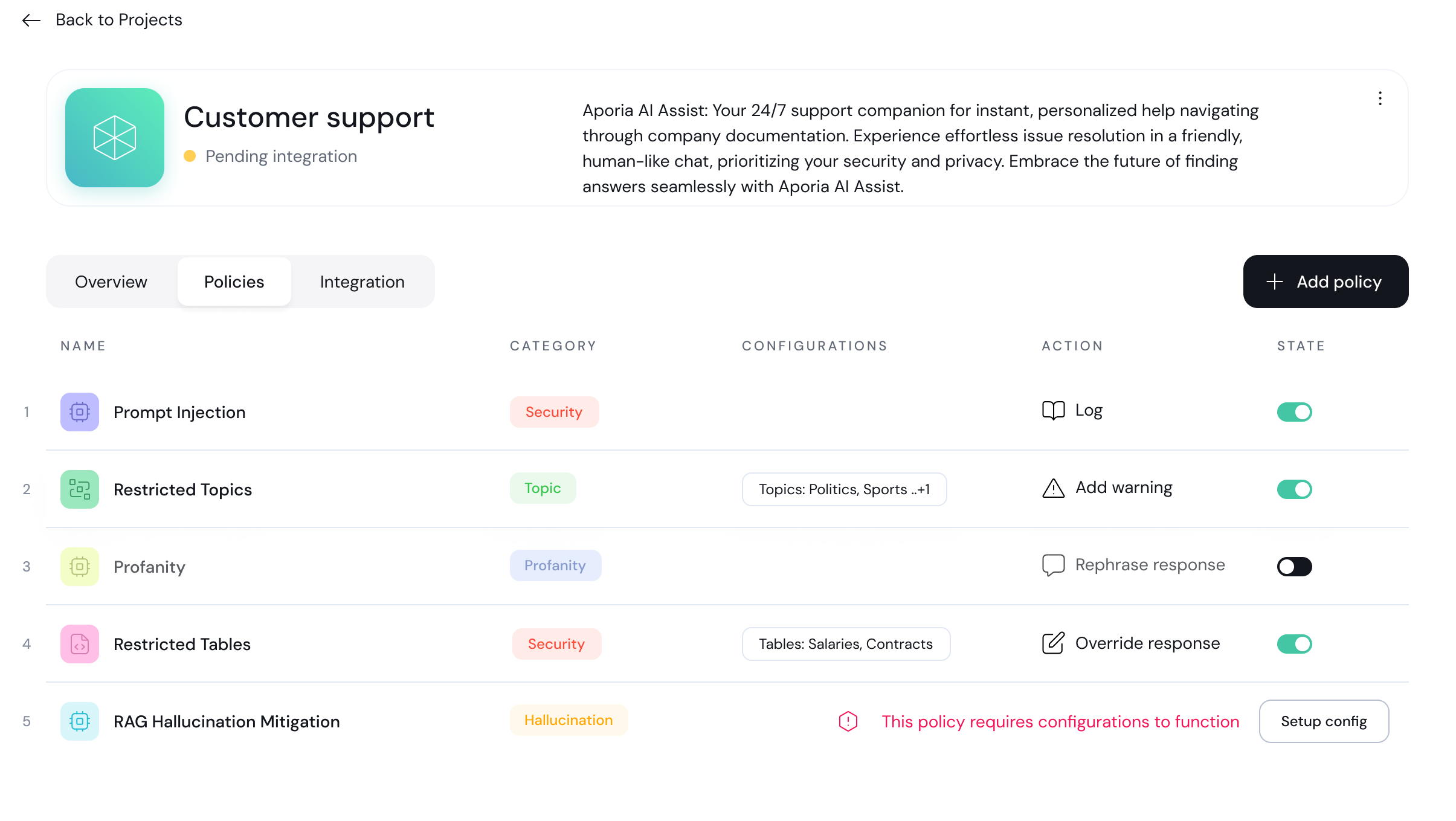 customer support