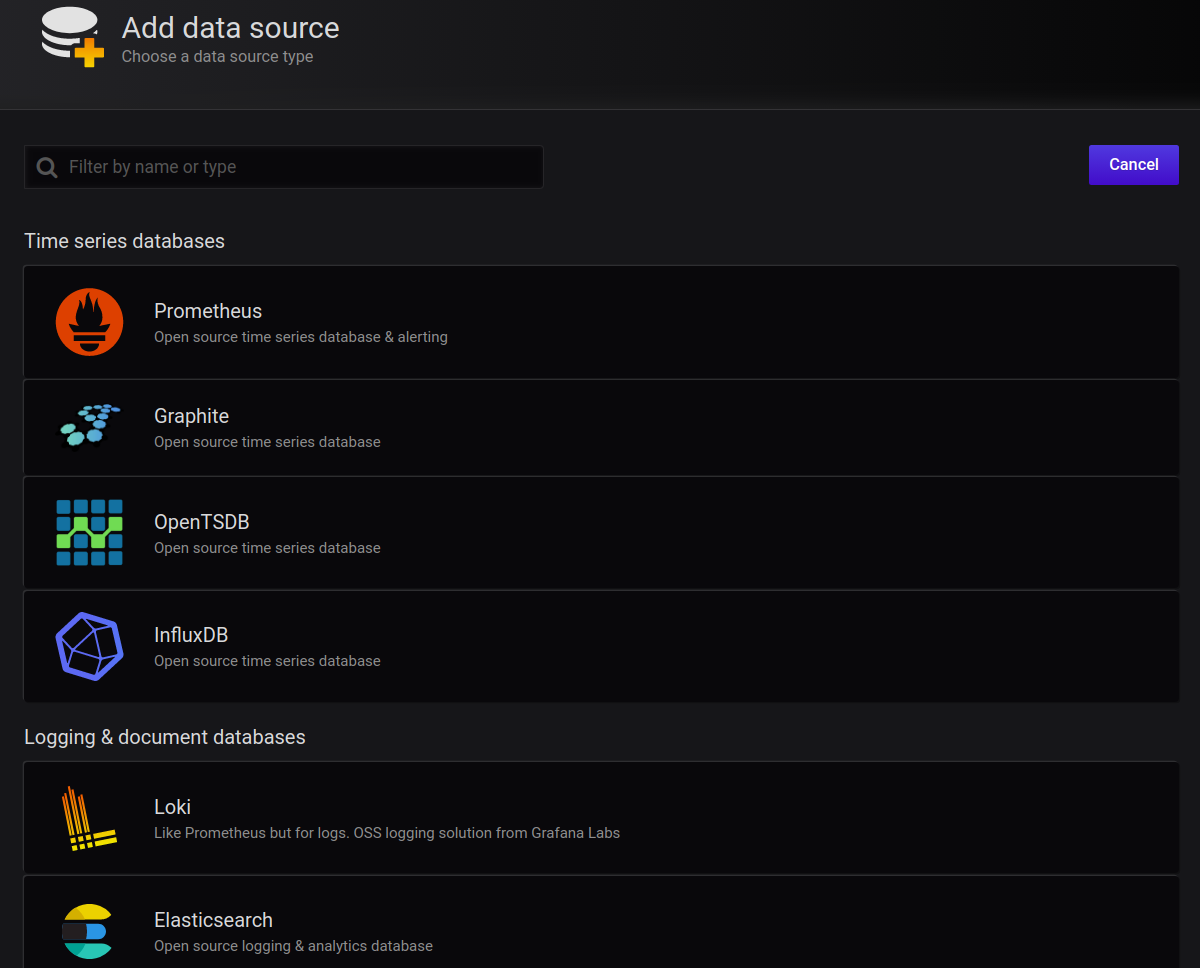 data source types