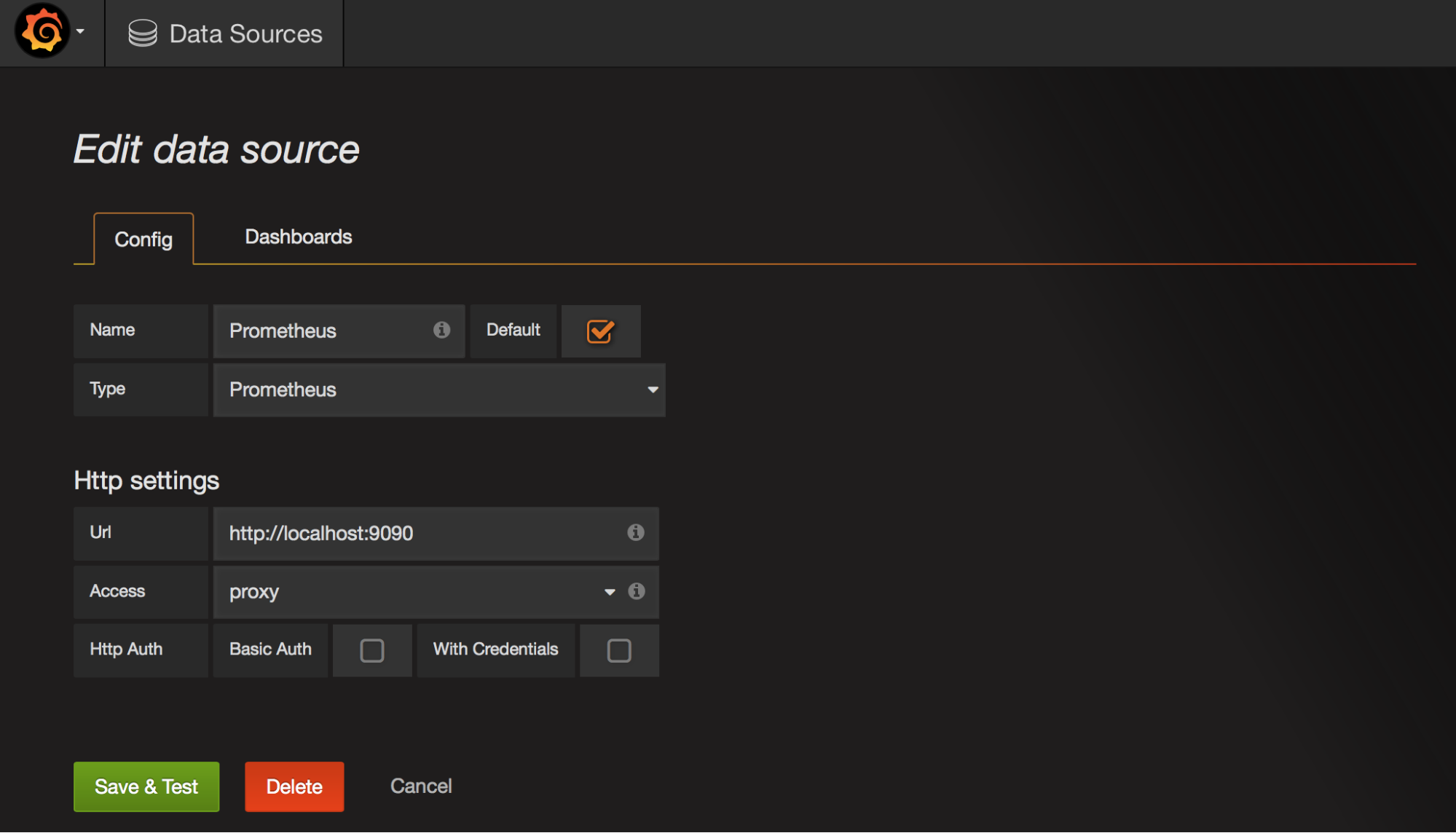 set new data source