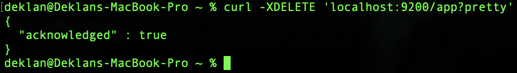 delete index