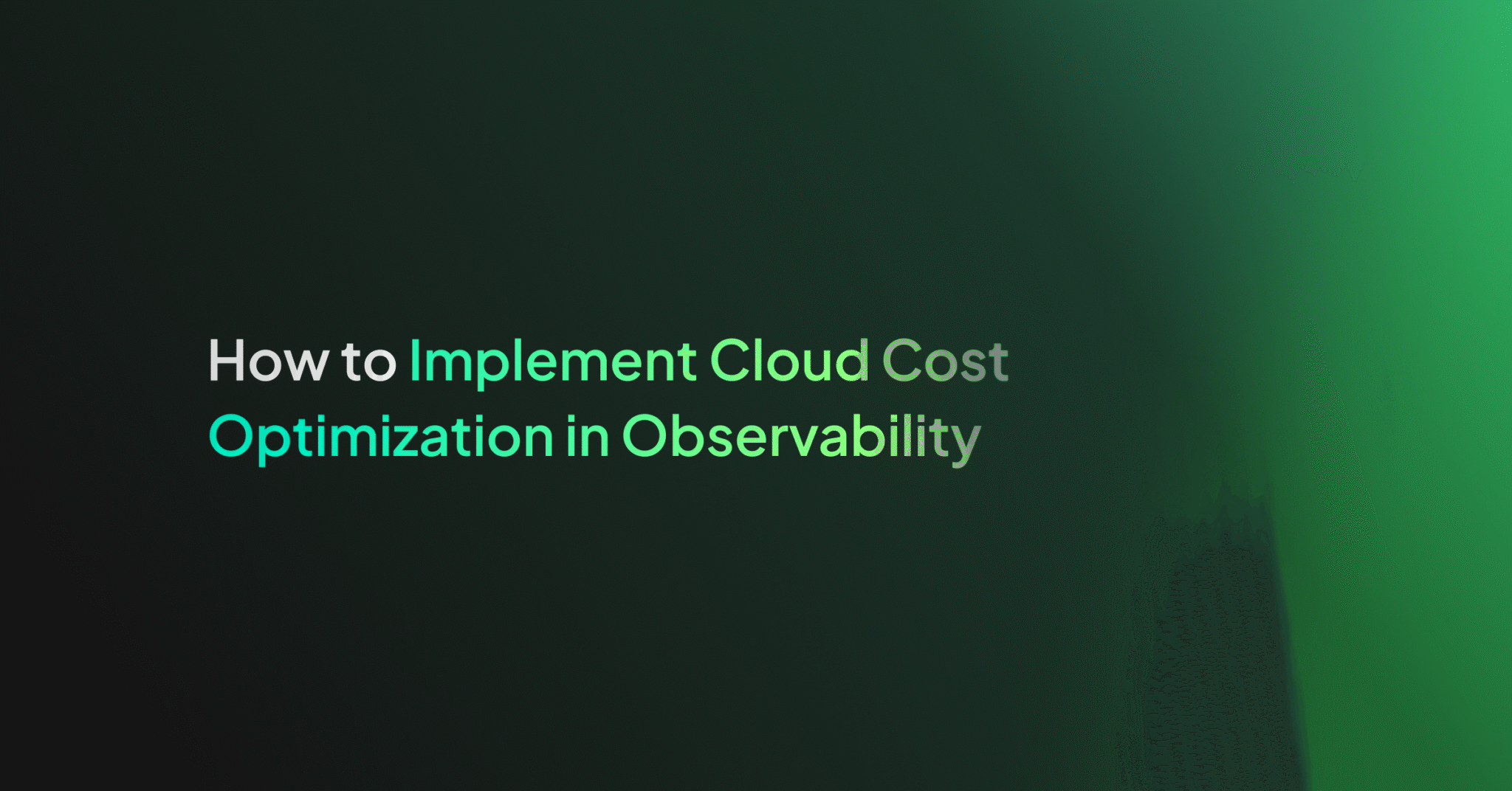 How to Implement Cloud Cost Optimization in Observability - Coralogix