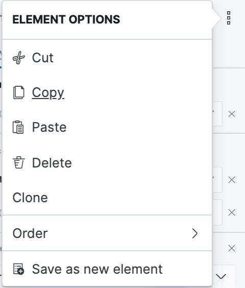 element options