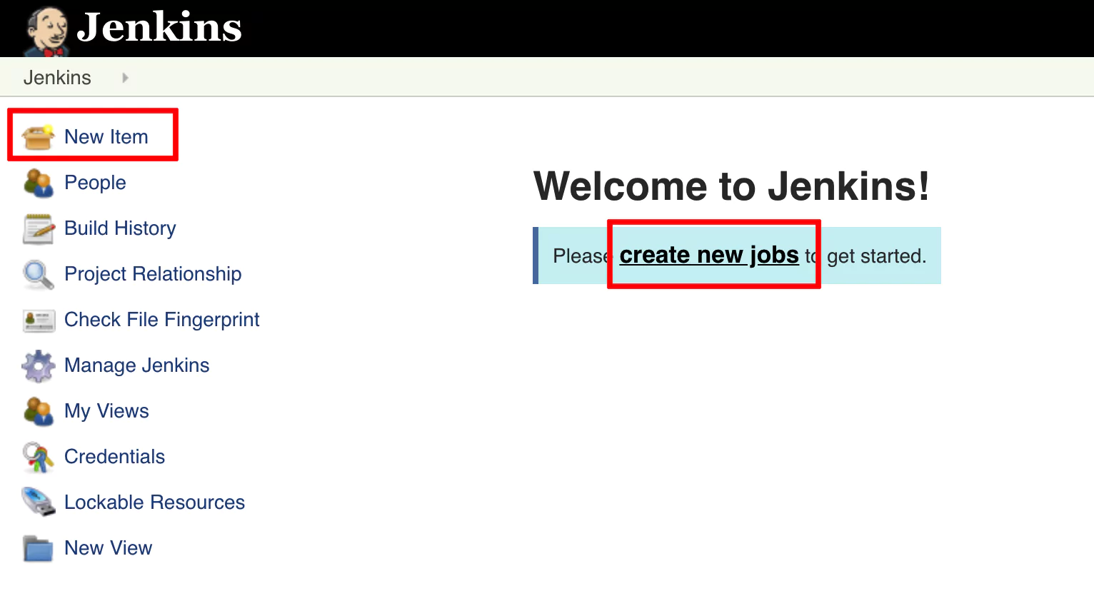 jenkins create pipeline start