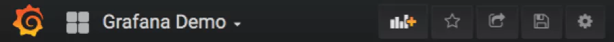 grafana top bar