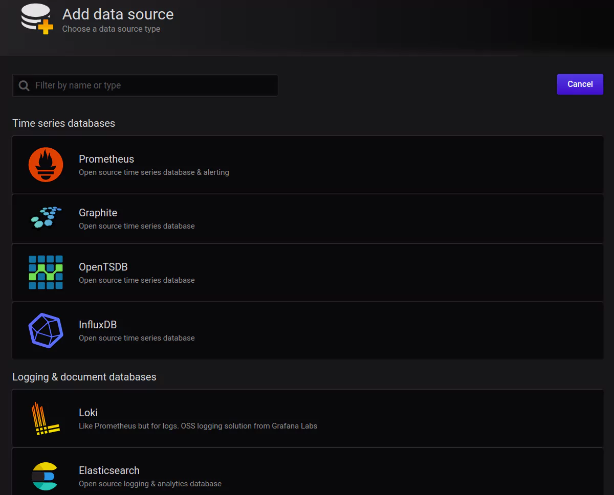 data source types