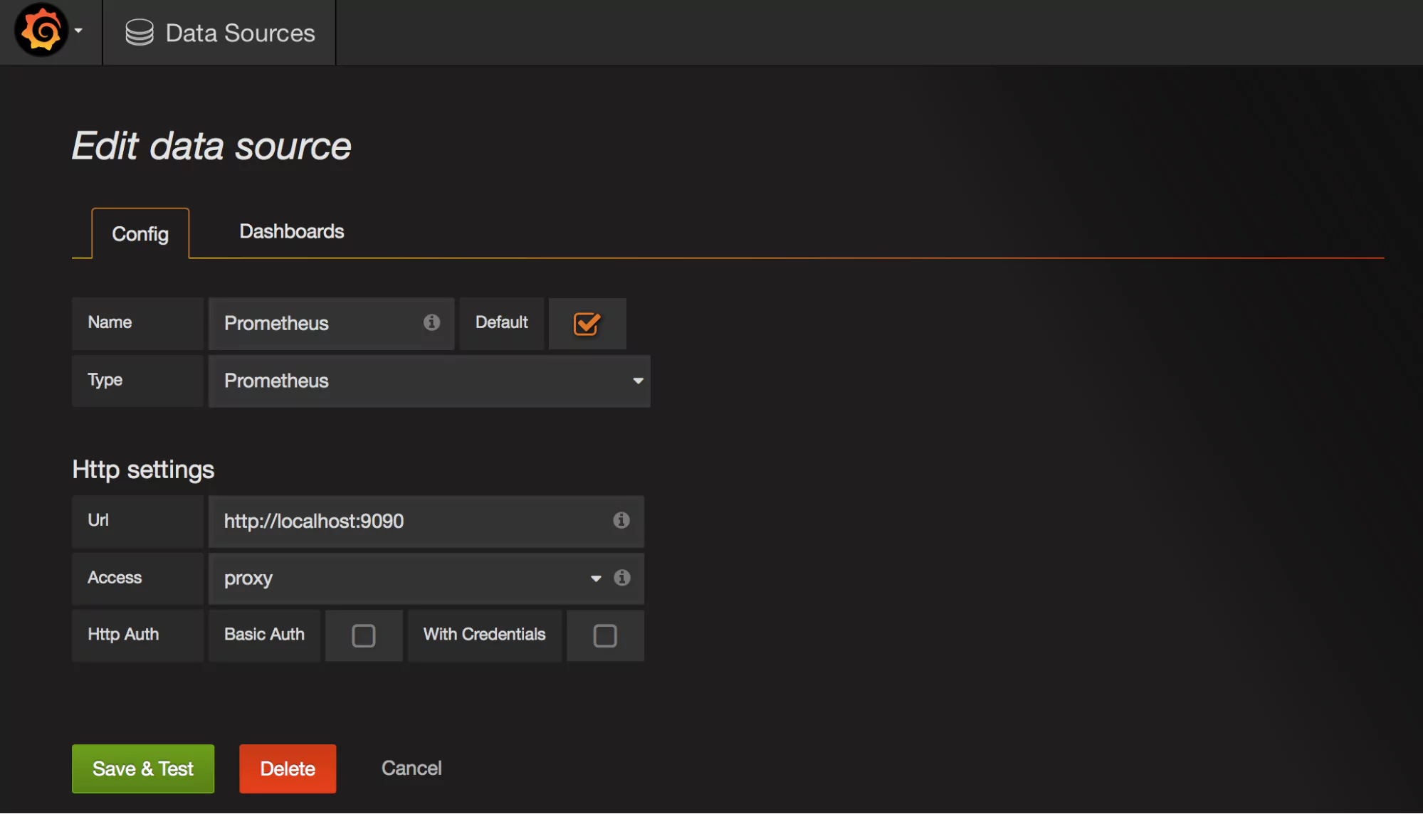 set new data source