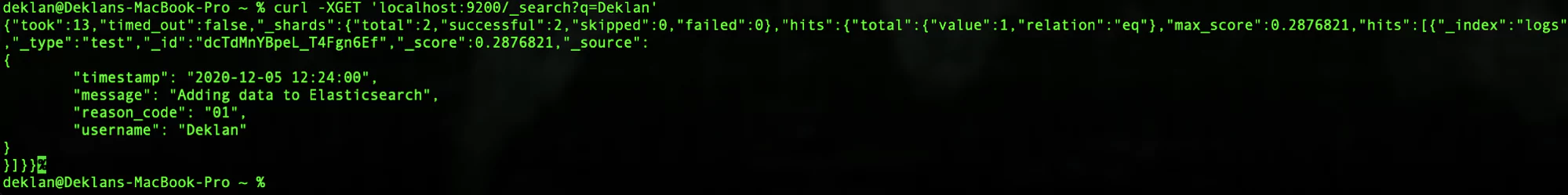 elasticsearch record