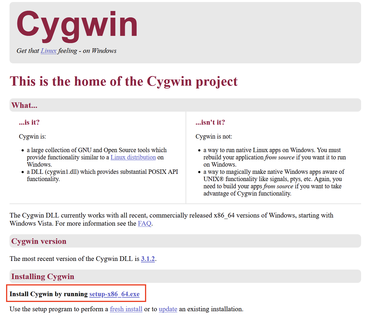 cygwin