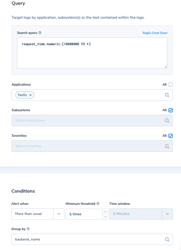 coralogix fastly blog long requests alert