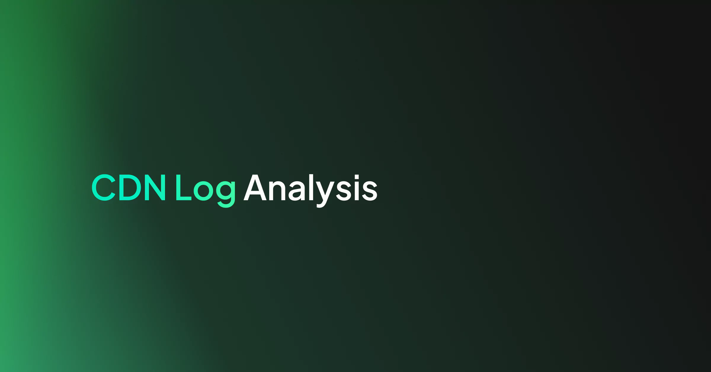CDN Log Analysis