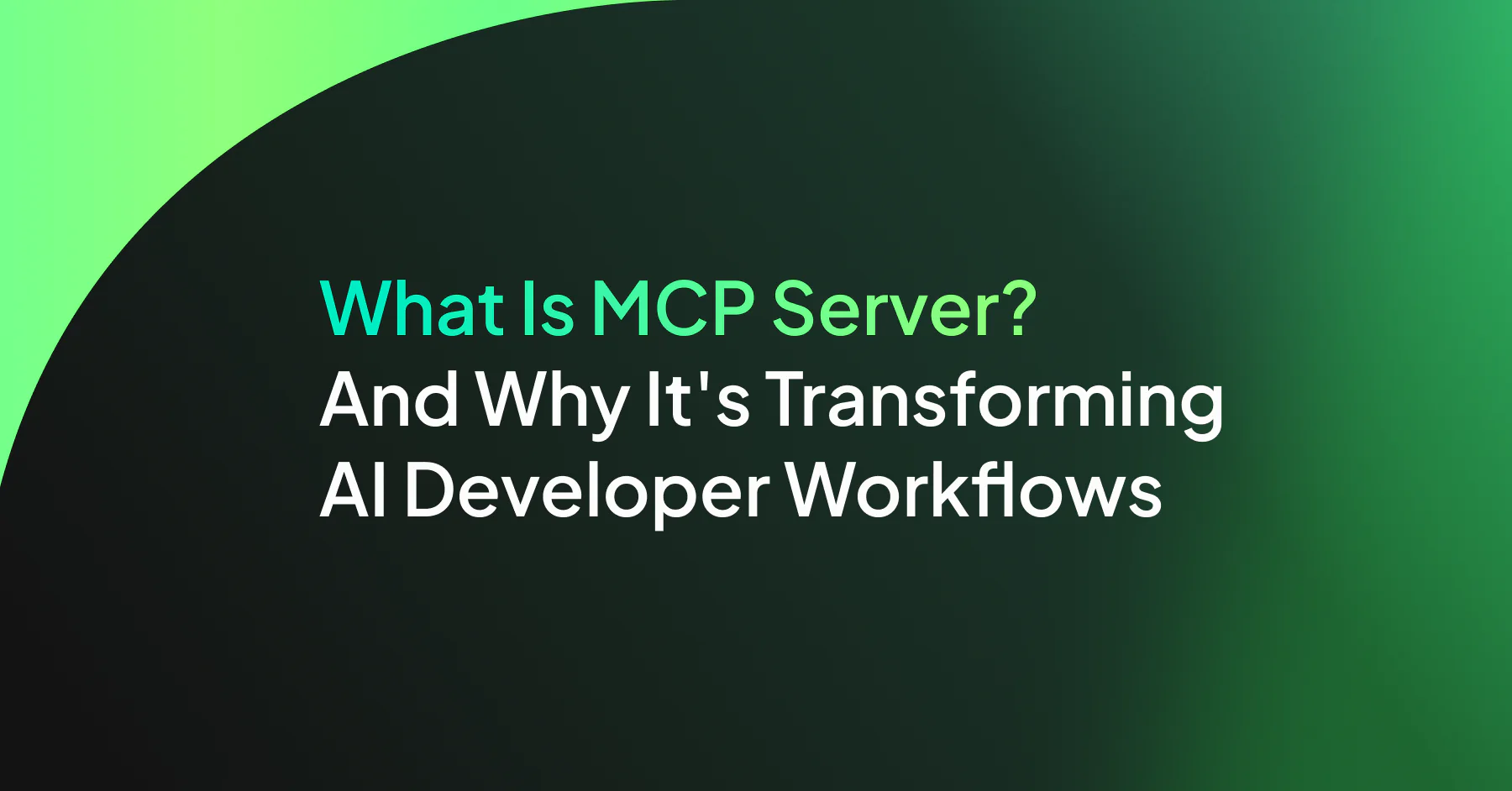 What Is an MCP Server?