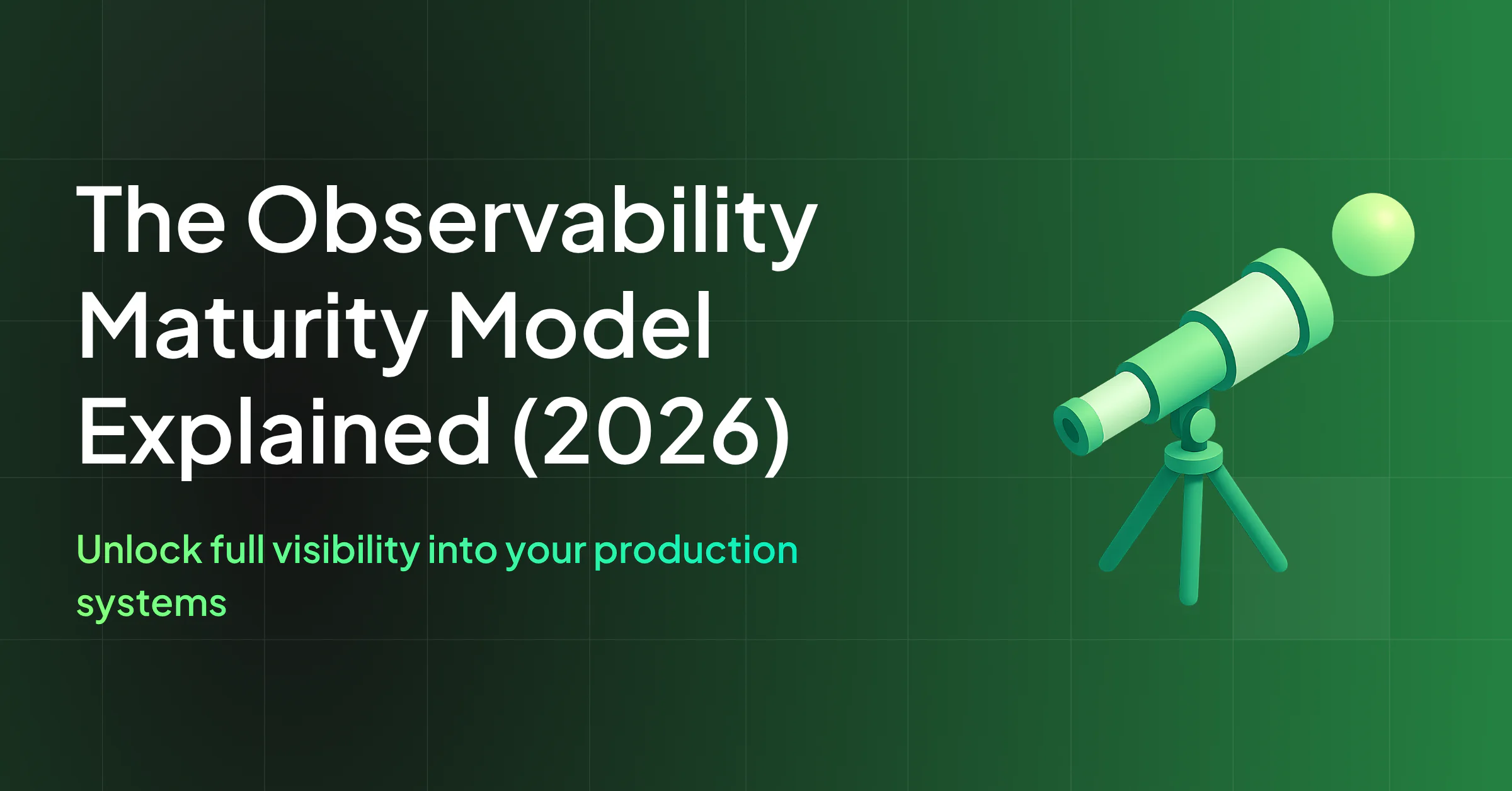 The Observability Maturity Model Explained (2026)
