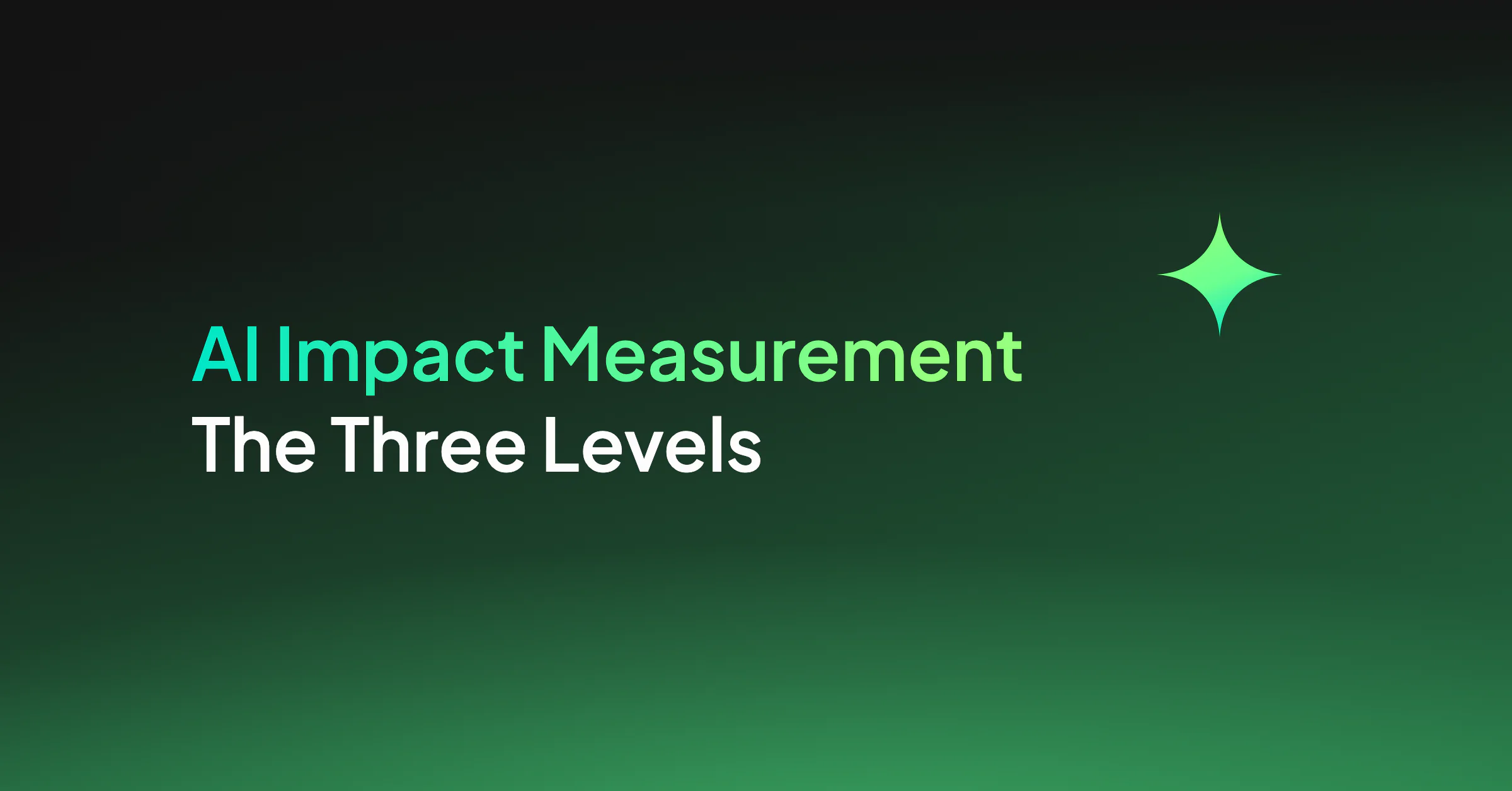 AI Impact Measurement: The Three Levels Explained